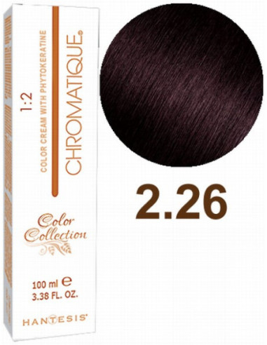 HANTESIS Краска для волос CHROMATIQUE 2.26 Самый тёмный фиолетово-коричневый 100мл