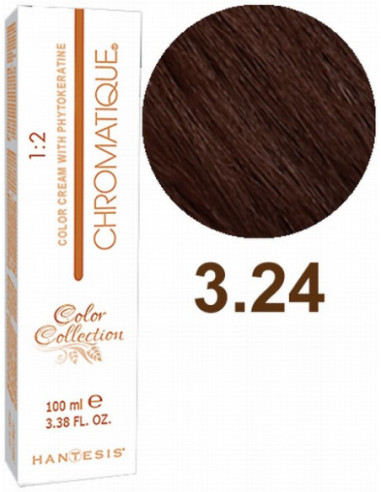 HANTESIS Краска для волос CHROMATIQUE 3.24 Бобровый 100мл