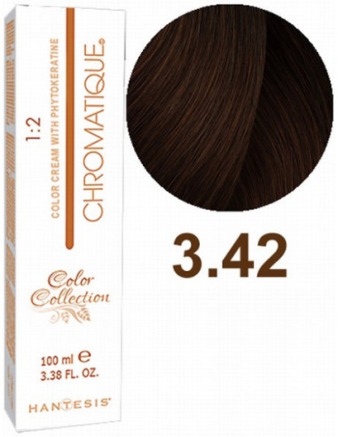 HANTESIS Краска для волос CHROMATIQUE 3.42 Кола 100мл