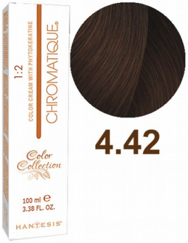 HANTESIS Hair color CHROMATIQUE 4.42 Marron Glacé 100ml