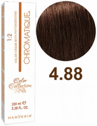 HANTESIS matu krāsa CHROMATIQUE 4.88 Intensīvs tabakas 100ml