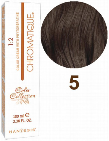 HANTESIS Краска для волос CHROMATIQUE 5 Светлo-коричневый 100мл