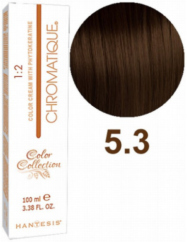 HANTESIS Краска для волос CHROMATIQUE 5.3 Светлый золотисто-коричневый 100мл