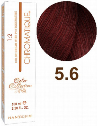 HANTESIS Краска для волос CHROMATIQUE 5.6 Красный светло-коричневый 100мл