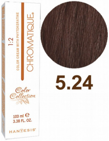 HANTESIS Краска для волос CHROMATIQUE 5.24 Светло норковый 100мл