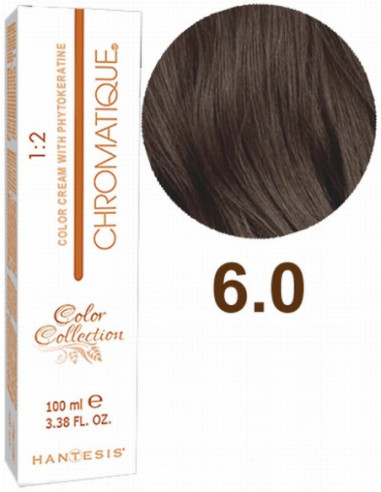 HANTESIS Краска для волос CHROMATIQUE 6.0 Тёмный блонд 100мл
