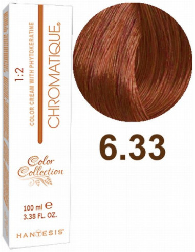 HANTESIS Hair color CHROMATIQUE 6.33 Dark Blonde Cognac 100ml