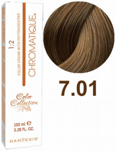 HANTESIS Hair color CHROMATIQUE 7.01 Natural Ash Blonde 100ml