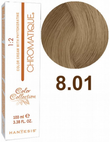 HANTESIS Hair color CHROMATIQUE 8.01 Natural Light Ash Blonde 100ml
