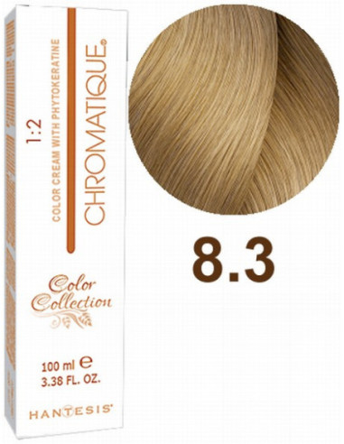 HANTESIS Hair color CHROMATIQUE 8.3 Light Golden Blonde 100ml