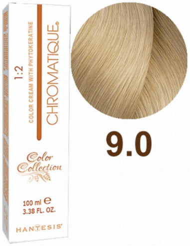 HANTESIS Краска для волос CHROMATIQUE 9.0 Очень светлый блонд 100мл