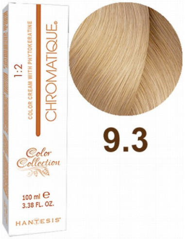 HANTESIS Краска для волос CHROMATIQUE 9.3 Очень светлый золотистый блонд 100мл