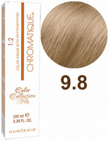 HANTESIS Краска для волос CHROMATIQUE 9.8 Очень светлый табачный блонд