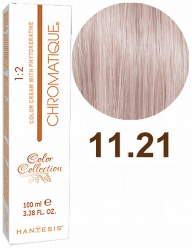 HANTESIS Краска для волос CHROMATIQUE 11.21 Выражено светлый ирис платиновый блонд 100мл