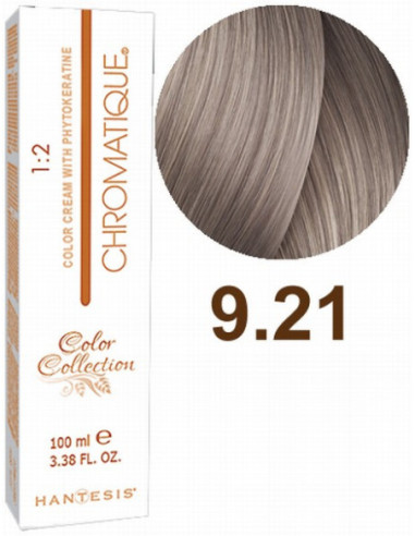 HANTESIS Краска для волос CHROMATIQUE 9.21 Очень светлый жемчужный блонд 100ml
