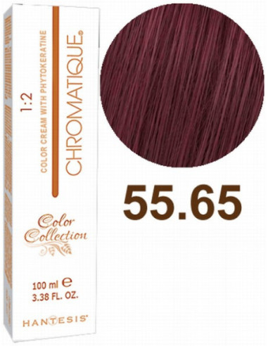 HANTESIS Краска для волос CHROMATIQUE 55.65 Светло-коричневый пурпурный 100ml