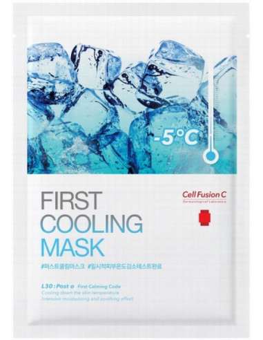 Охлаждающая тканевая маска с гидрогелем без ментола 1шт