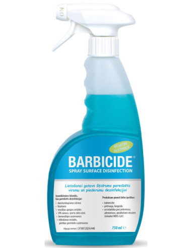 BARBICIDE Līdzeklis virsmu dezinfekcijai, izsmidzināms, 750ml