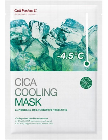 Cica Cooling Успокаивающая и охлаждающая тканевая маскф с экстрактом центиля азиатского 1шт