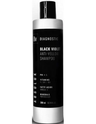Absoluk BLACK VIOLET Dzeltenā toņa neitralizejošs šampūns 300ml