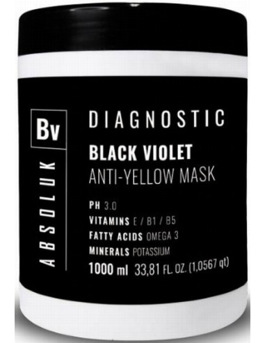 Absoluk BLACK VIOLET Dzeltenā toņa neitralizejoša maska 1000ml