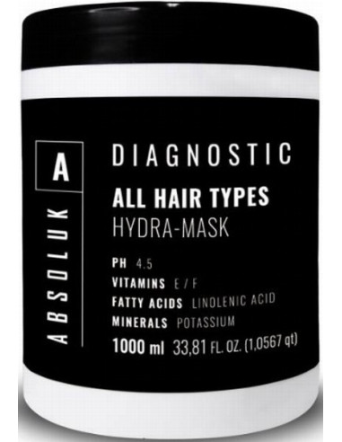 Absoluk ALL HAIR TYPES Увлажняющая маска для всех типов волос 1000мл