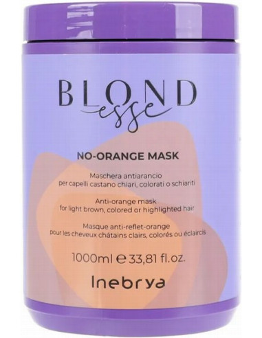 BLONDESSE No-Orange Маска для волос нейтрализующая оранжевый оттенок 1000мл