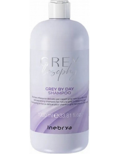 GREYLOSOPHY Grey By Day Butter tonējošs šampūns sirmiem un blondiem matiem 1000ml