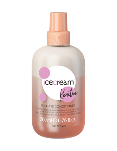 ICECREAM KERATIN Bi-Phase neskalojams atjaunojošs kondicionieris ar keratīnu 200ml