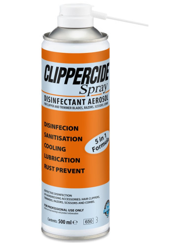 CLIPPERCIDE Līdzeklis 5 in 1 griešanas mašīnīšu dezinfekcijai un tīrīšanai 500ml