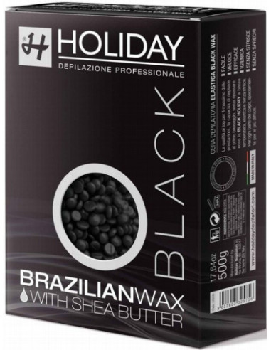 HOLIDAY BRAZILIAN Wax elastic, pearl (black) 500g