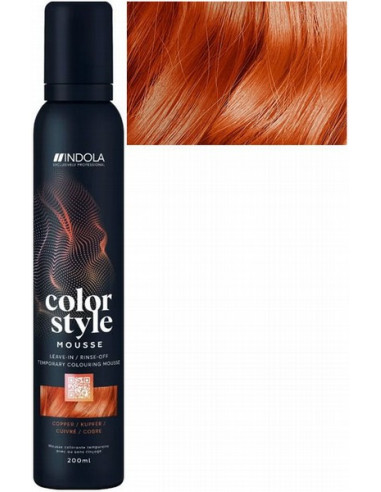 INDOLA COLOR STYLE MOUSSE Copper оттеночный мусс 200мл