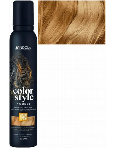 INDOLA COLOR STYLE MOUSSE Honey Blonde tonējošas matu putas 200ml