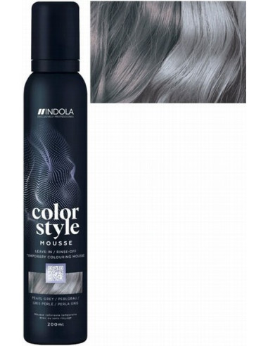 INDOLA COLOR STYLE MOUSSE Pearl Grey tonējošas matu putas 200ml