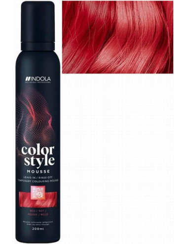 INDOLA COLOR STYLE MOUSSE Red toning mousse 200ml