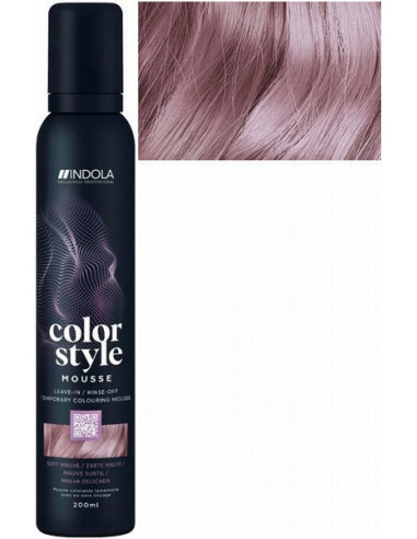 INDOLA COLOR STYLE MOUSSE Soft Mauve tonējošas matu putas 200ml