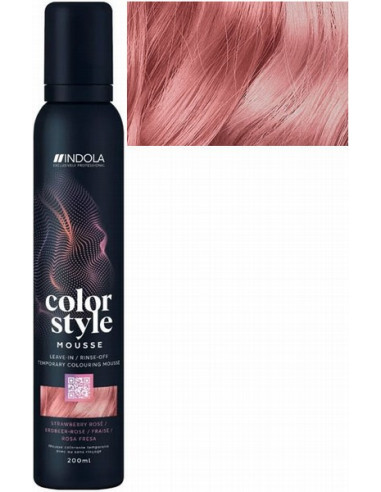 INDOLA COLOR STYLE MOUSSE Strawberry Rose оттеночный мусс 200мл