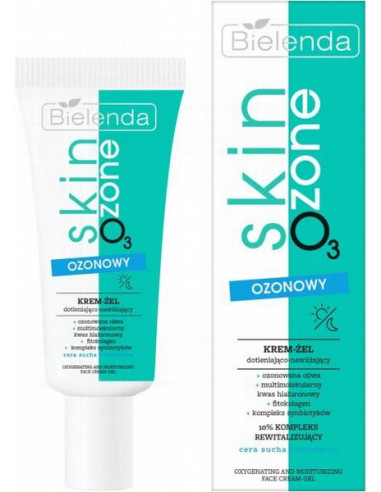 SKIN O3 ZONE Ozone Oxygenating and Moisturising Cream-Gel for Dry and Normal Skin 50ml