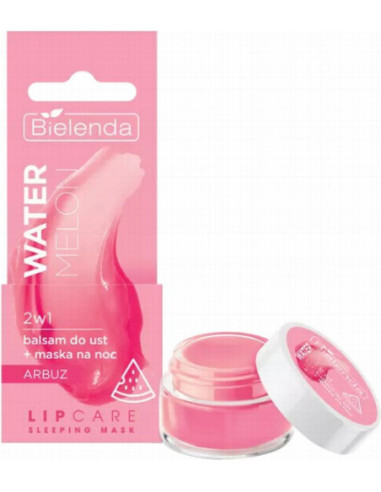 LIP CARE SLEEPING Маска-бальзам 2в1 для губ WATERMELON, ночная 10гp