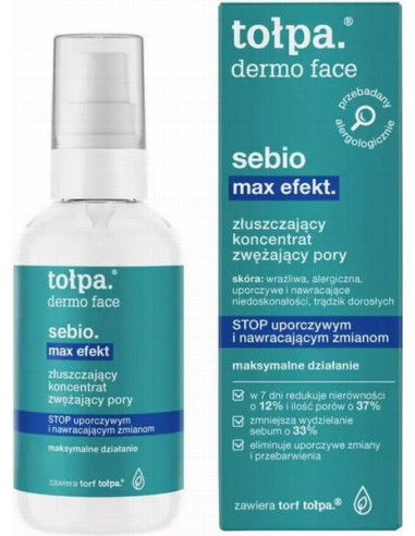 TOLPA DERMO FACE SEBIO max effect. Peeling, pore tightening concentrate 75ml