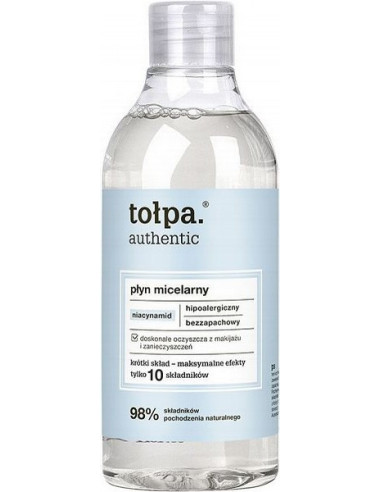 TOLPA AUTHENTIC Micelārs losjons attīrošs, nomierinošs 300ml