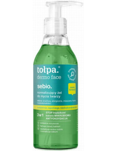 TOLPA DERMO FACE SEBIO Face Wash Gel, normalizing 195ml