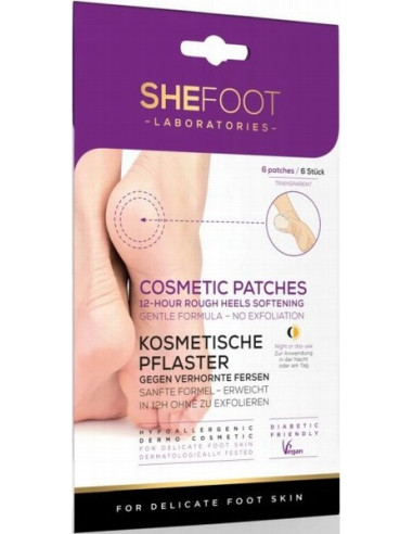 SHEFOOT Cosmetic patches for cracked heels 6pcs