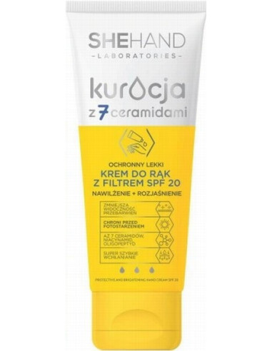 SHEHAND Protective light hand cream with SPF20, moisturizing and brightening 75ml