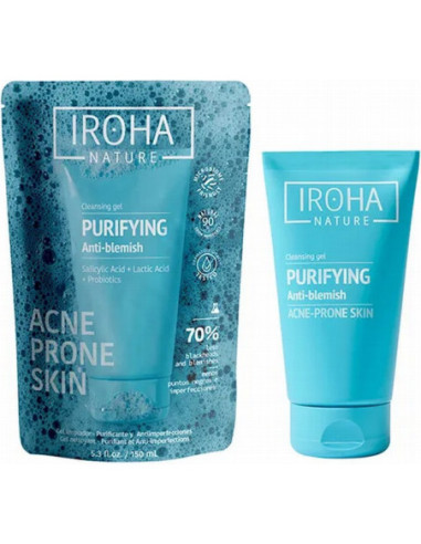 IROHA NATURE ACNE PRONE Гель для умывания с салициловой кислотой 150мл