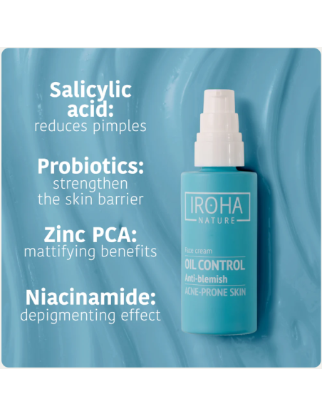IROHA NATURE ACNE PRONE Oil Control Anti-Blemish Cream 50ml