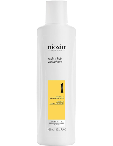 NIOXIN SISTĒMA NR. 1 kondicionieris dabiskiem matiem ar vieglu tendenci kļūt plānākiem, 300ml