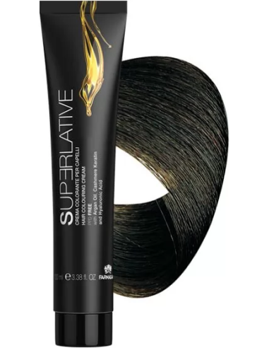 SUPERLATIVE COLOR Hair dye 4.1 Chestnut Ash 100ml  (12.2024)