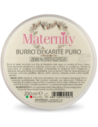 SkinSystem MATERNITY Pure Shea Butter, for pregnant women 200ml