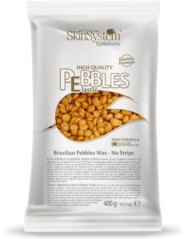 SkinSystem PEBBLES Cietais-karstais vasks Gold krēms 400g